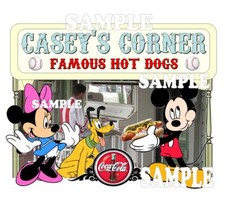 Disney World Main Street Casey's Corner Hot Dogs Restaurant Scrapbook Die Piece