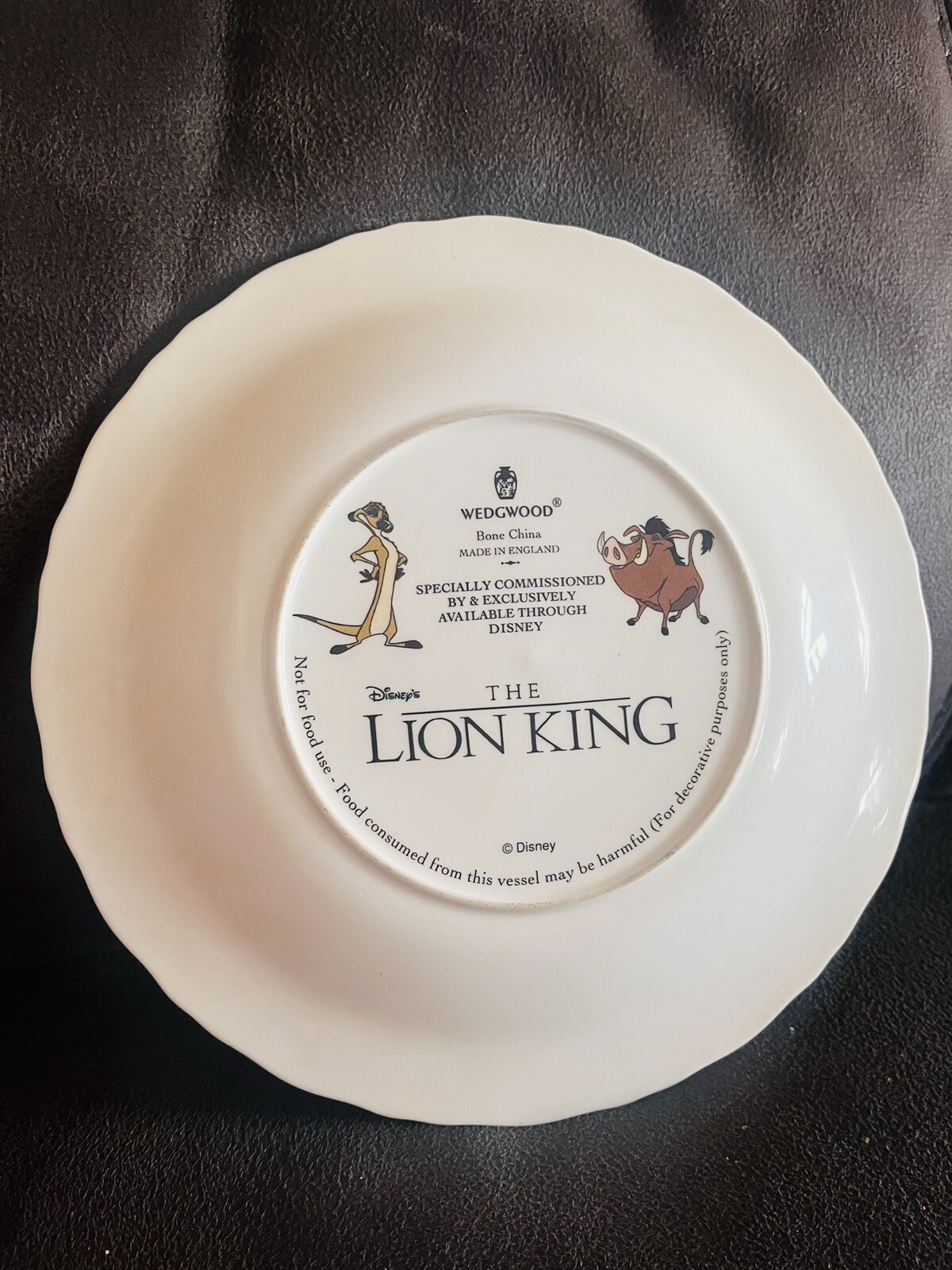 Walt Disney Exclusive Lion King Plate From The Wedgwood Collection eBay