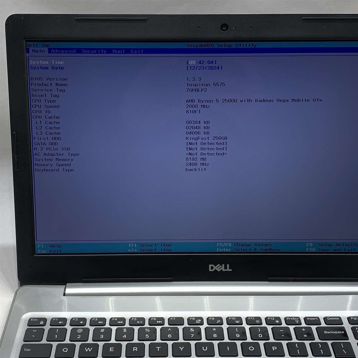 Dell Inspiron 5575 Laptop AMD Ryzen 2500U 2.00GHZ 15.6 Dell Inspiron 5575 Laptop AMD Ryzen 2500U 2.00GHZ 15.6