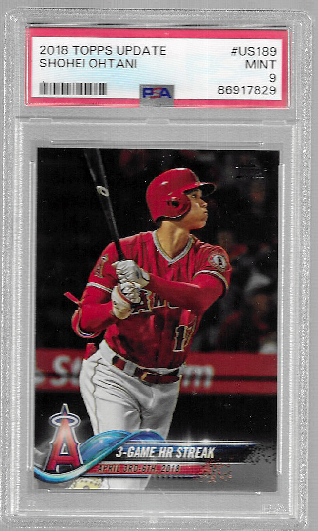 2018 Topps Update Shohei Ohtani #US-189 PSA 9 - 90A | eBay