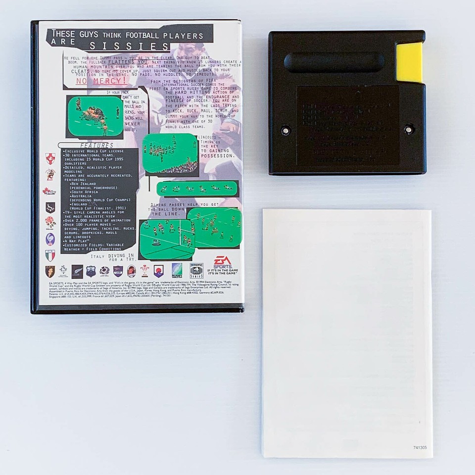 Rugby World Cup 95 Sega Mega Drive Pal Tested and Free Shipping! eBay