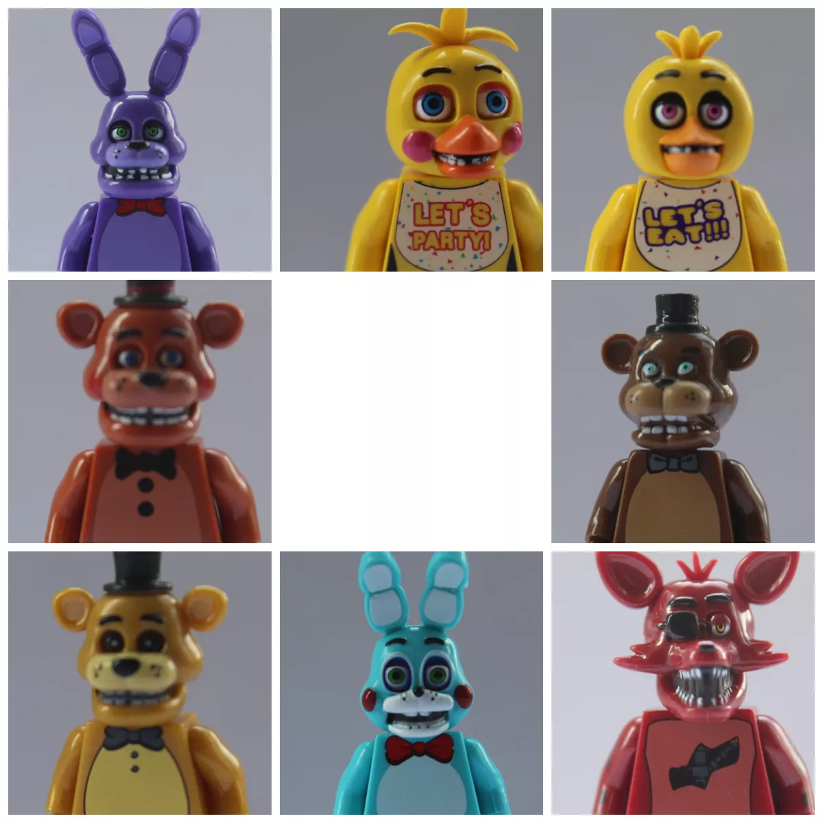 FNAF Five Nights At Freddy's Toy Action mini Figure Freddy Foxy Bonnie  Chica B