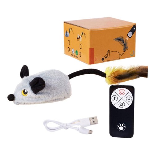 Cat Toy Simulation Electric Mouse Intelligent Induction Remote Control` T9X J5X2 - Picture 3 of 19