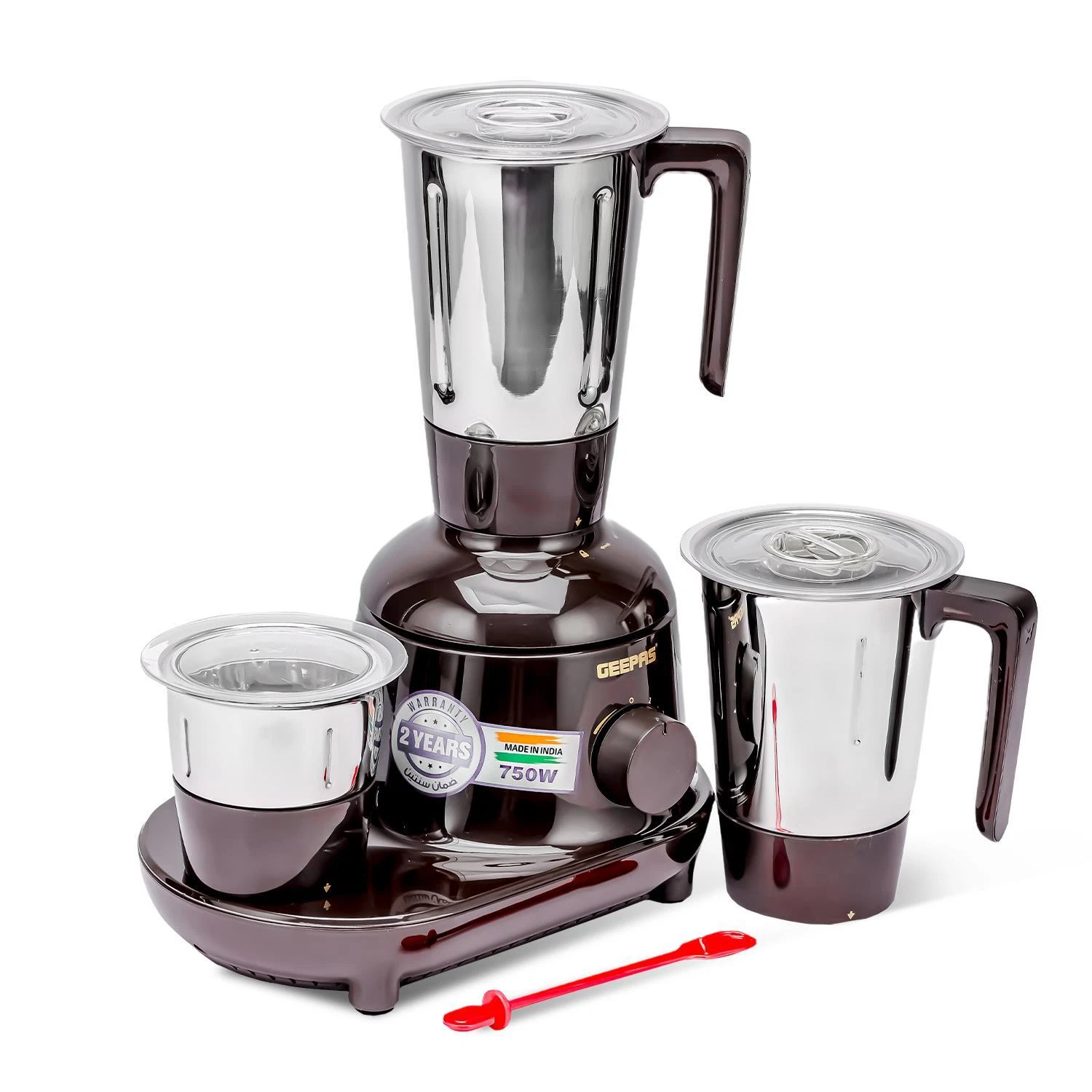 3-in-1 Mixer Grinder 3 Stainless Steel Jars Dry Wet Grinding Indian Mixer 750W
Opens in a new window