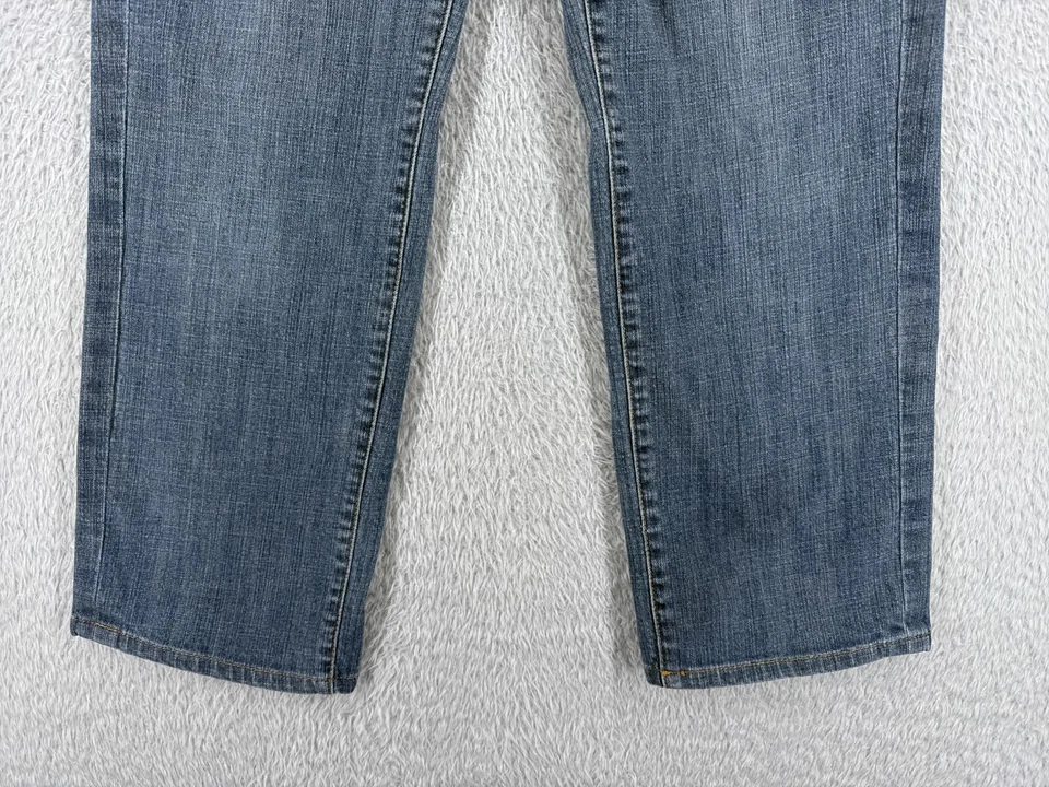 Pantalones de mezclilla Christopher Blue para mujer 10 azules pierna recta lavado medio 28x26 Foto 2 de 4