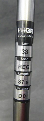 PRGR Q 33° Hybrid Regular Graphite Shaft Black Grip - Picture 6 of 6