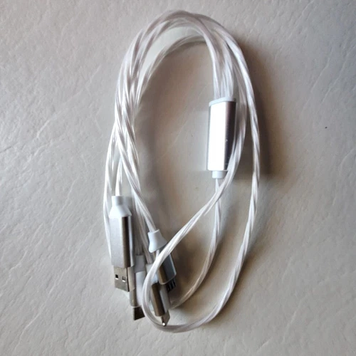 5PS 3 in1 LED Light Fast charger Cable USB Data Cable Charging For iPhone Type C - Picture 23 of 27