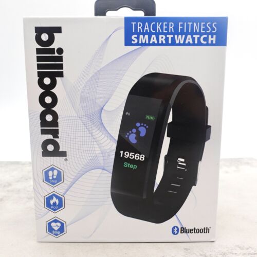 Billboard Tracker Fitness Smartwatch Track Steps Calories Sleep Heart Monitor - Picture 1 of 11