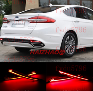For Ford  2013-2018 Fusion Mondeo Chrome ABS Rear Fog Light Lamp Cover Trim Pair