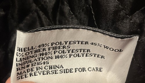 London Fog Double Breasted Wool Blend Peacoat New Size 42S 🇨🇳 - Picture 14 of 17
