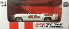 Greenlight 1969 Chevy Camaro SS 396 Convertible Race And Pace 1:24 Scale