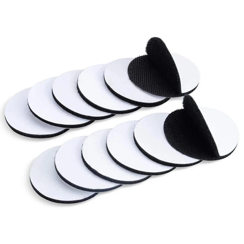 Klettpunkte Selbstklebend Set Extra Stark Klettband Haken&Flausch Klettpad Rund - Bild 3 von 4