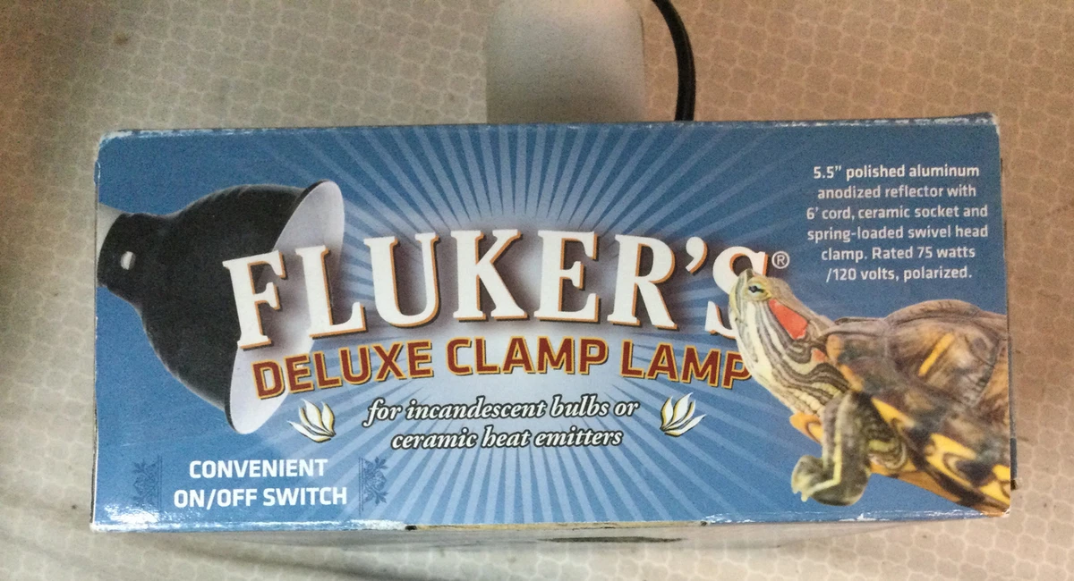 Fluker's deluxe top clamp lamp 5.5