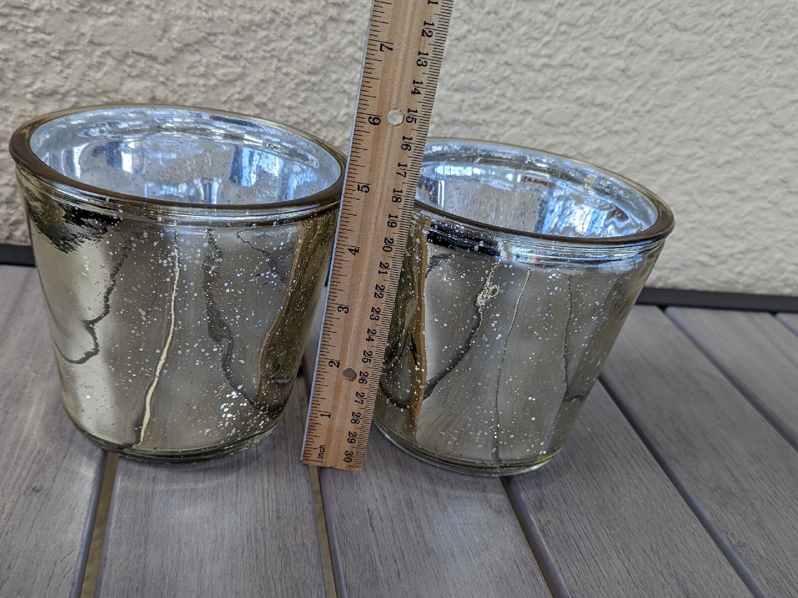 Set of 2 Mercury Glass Candle Holders by Z Gallerie