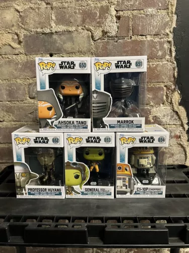Star Wars Ahsoka - Funko Pop! - Complete Set Of 5 - 650 Through 654