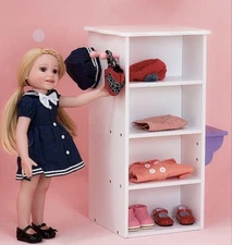 Olivia's Little World White Princess Dresser for American Girl Doll or Maileg