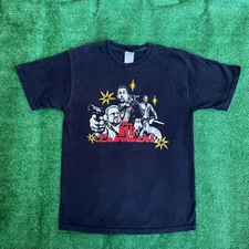 VINTAGE 90S THE BIG LEBOWSKI BLACK MOVIE PROMO GRAPHIC FUNNY HUMOR TEE SZ MEDIUM