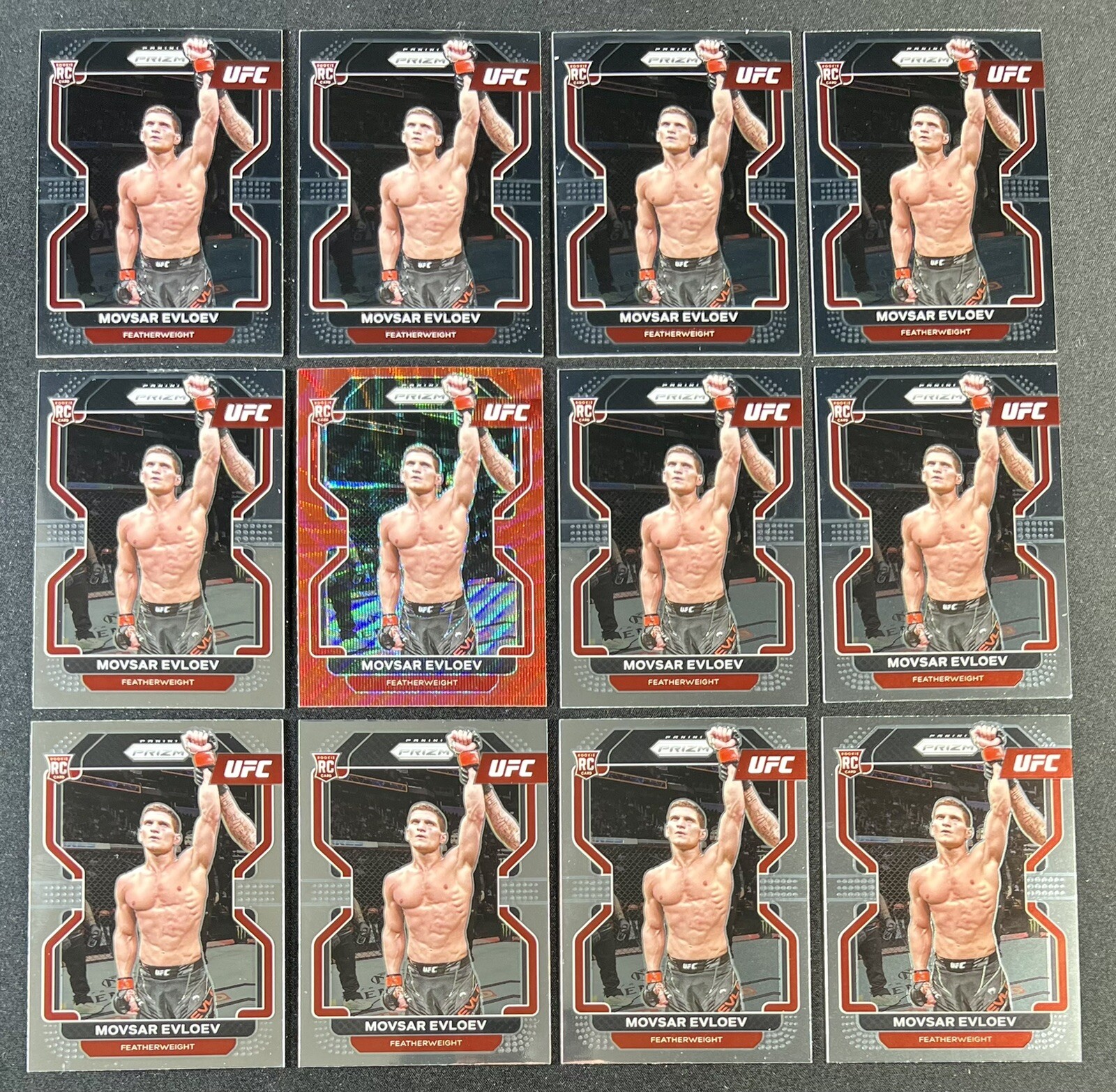 2022 Panini Prizm MOVSAR EVLOEV RC Ruby Wave + 11 Base - BIN STEAL