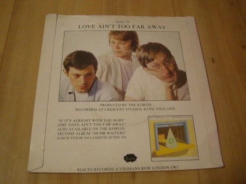 The Korgis - If IT'S ALRIGHT Mit Du Baby (Rial 17.8cm) - Picture 2 of 3