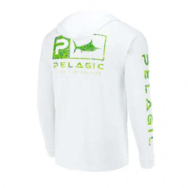 Pelagic Fishing Shirts Men's Long Sleeve T shirts Sun Protection Fishing Hooded