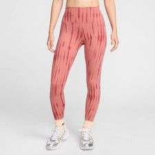 Nike One Dri-FIT High-Waisted 7/8 Training Leggings Pink FZ7272-634 Women's NEW