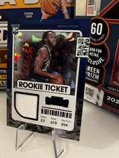 2021-22 Panini Contenders Rookie Ticket Swatch Green Ice #RTS-IJA Isaiah Jackson