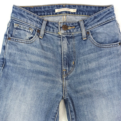 Levis 721 Hohe Taille Skinny Damen Jeans W23 L30 Blau Slim Jugend Mädchen Teen