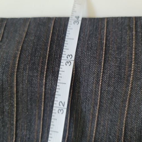 Yoana Baraschi Sheath Shift Dress Size 2 Pinstripes Straight Black Gray Buckle - Picture 9 of 11