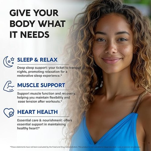 Magnesium Supplement - 5 in 1 Complex 500 Mg | Glycinate | Citrate | Malate | Ta - Picture 4 of 8