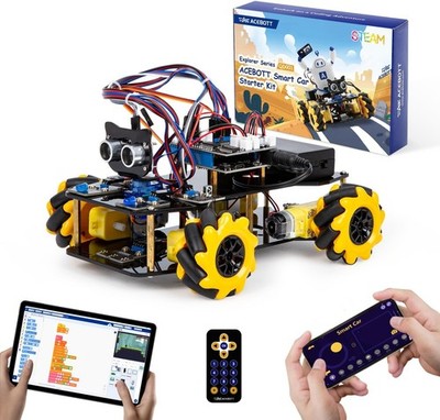 ACEBOTT Robot Kit, Robotics for Kids Ages 8-12 12-16, STEM Toys for Boys with Re