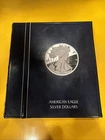 COMPLETE SET Of 42 (incl, T-1 & T-2) SILVER AMERICAN EAGLES BU/UNC