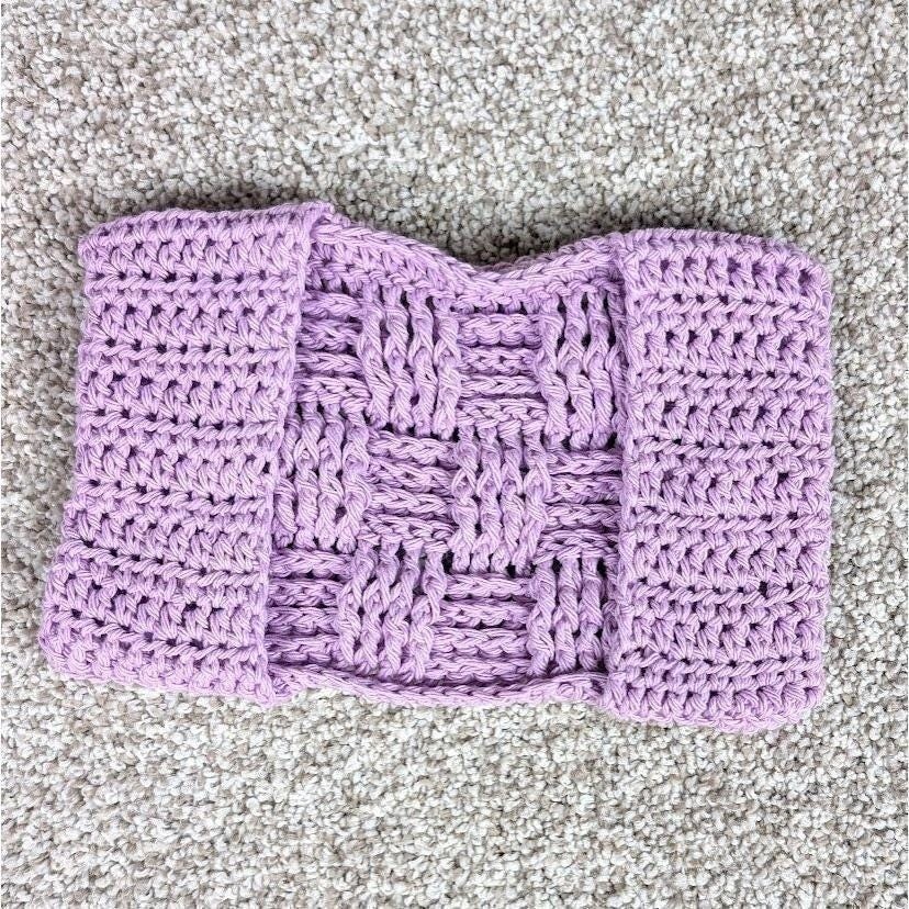 Handmade Crochet Swiffer Mop Cover Pad Reusable Duster Orchid Purple