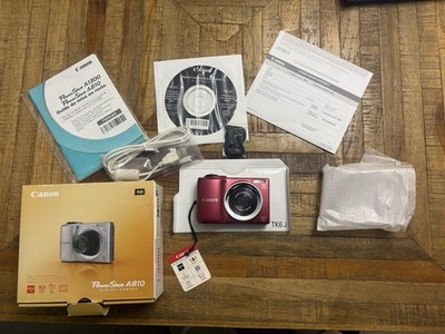 Canon PowerShot A3400 IS 16.0MP Digital Camera - Red for sale