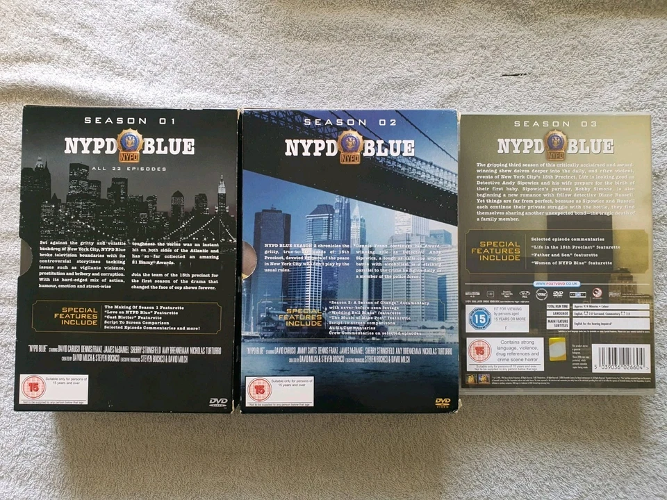 NYPD Blue: The Complete Series -Seasons 1,2,3,4,5,6&,7,8,9,10,11&12-Region 2 DVD - Image 4 of 4