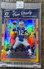 2016 Panini Donruss Optic #62 Orange Refractor Holo Tom Brady #/199 #ML