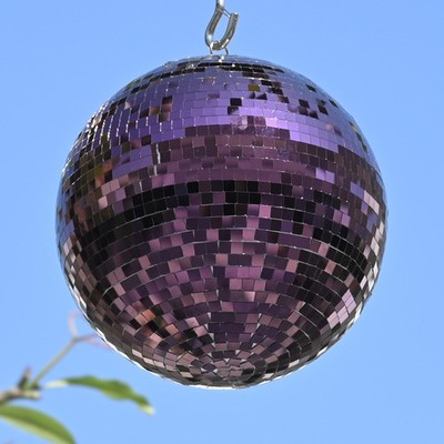 Yescom 12'' Large Disco Ball Mirror Big Hanging Glass for Party Events Wedding