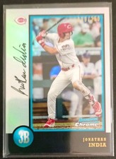 2018 Jonathan India Bowman Chrome Draft Auto /250 1998 20th Anniversary RC