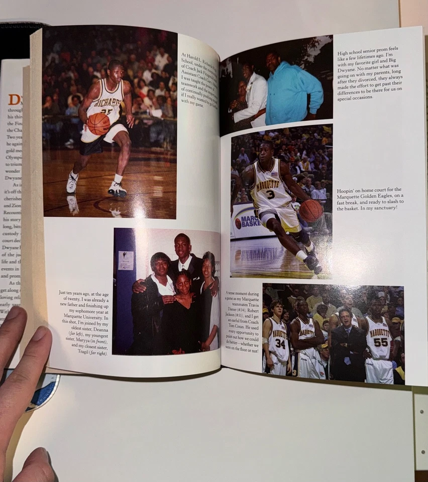 Libro firmado autografiado por DWYANE WADE A Father First Miami Heat tapa dura primera edición Foto 4 de 4