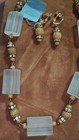 Vintage Tortolani Crislu Goldtone Jeweled Necklace w/Earrings, NWT/Estate — photo 4