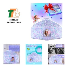 Quick-Inflate Kids' Playhouse Tent with Space Print - Spacious 77x50 Design