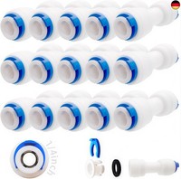 15 Pcs Wasserzulaufleitung Universal Anschluss-Set, Ro Wasserfilter Fitting, 6,3