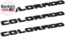 3-Piece Set Colorado Fender Tailgate Badge 3D Logo Emblem Nameplate Letter Truck