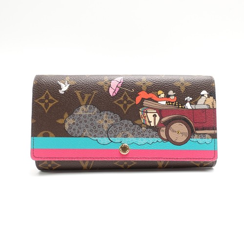 Louis Vuitton Sarah Brown Monogram Coated Canvas Flap Long Wallet T10433748