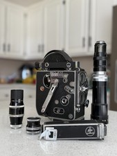 Paillard Bolex H16 Reflex 16mm Cine Film Camera & Lenses