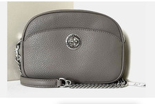 NWT Marc Jacobs Crossbody Camera Bag Pebble Gray Leather