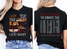 Bruno Mars Romantic Tour 2026 Concert Dates T-Shirt S-5XL