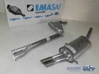 Imasaf Auspuffset Ab Kat für Alfa 164 3.0 I.E. QV 1990-1992 | Mitteltopf+Endtopf