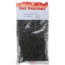 The Beadery Pony Beads 6mmX9mm 900/Pkg-Opaque Black
