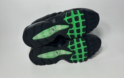 Nike Air Max 95 OG Big Bubble Black Green Shock Men's Size 10-11