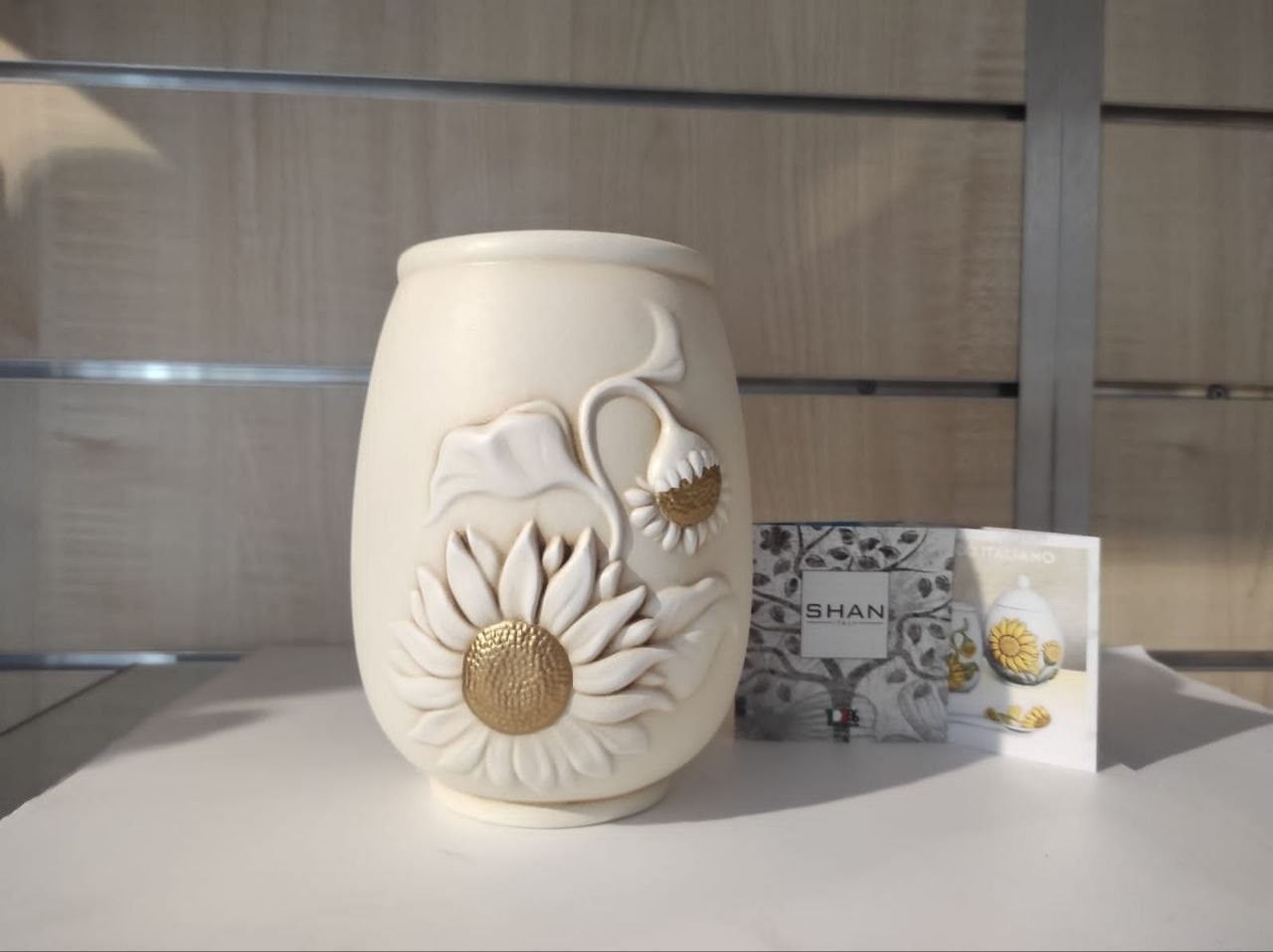 Shan Vaso Ceramica Girasole cm17